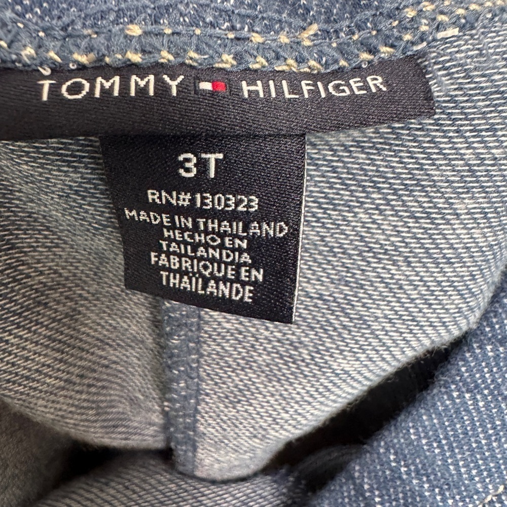 Tommy Hilfiger 3T Girls Blue Capri Jeggings Leggings Pants - Picture 5 of 5